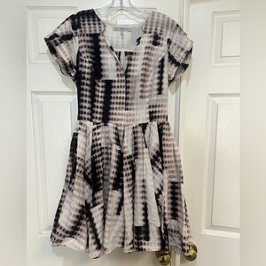 Halston heritage tie‎ dye fit flare size 4 dress